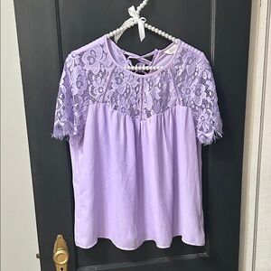 Lavender Lace Women Top